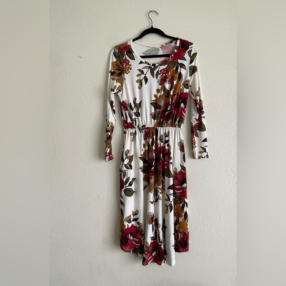 Floral Long Sleeve Dress
